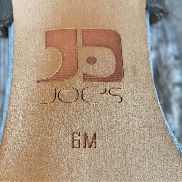 Joe's Gray Suede Stilettos 4 inch Strappy 6M Heels - Picture 5 of 13